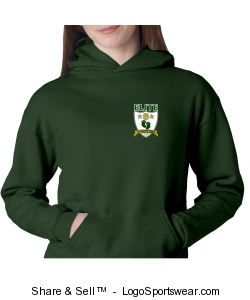 Youth "Elite 8" hoodie in green Design Zoom