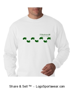 Adult Walk-about l/s t-shirt in white Design Zoom